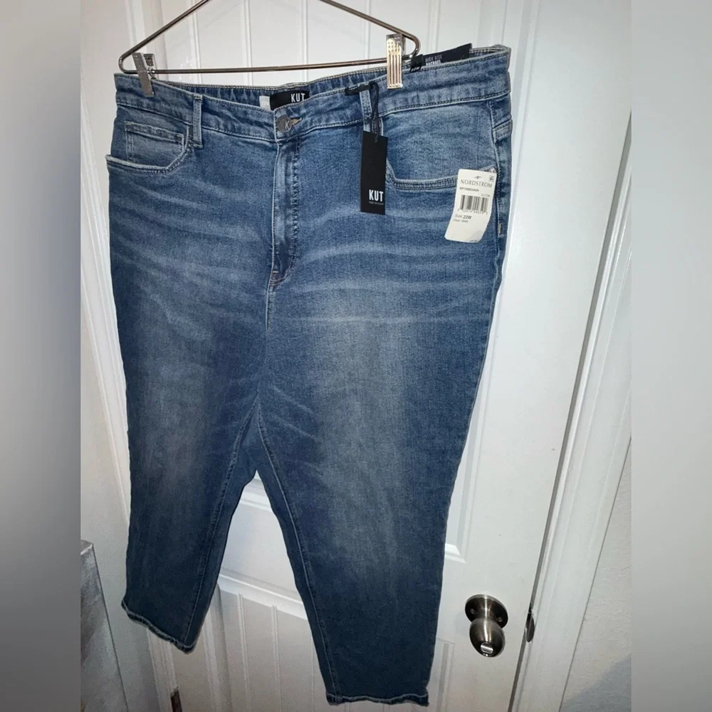 KUT from The Kloth Rachael High Rise Fab Ab Mom Jean Size 22 Women’s NWT